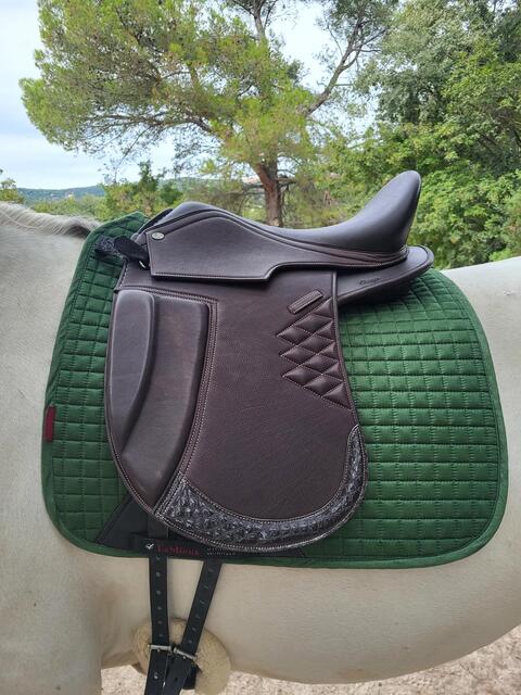 Selle dressage arçon cuir Hidalgo Modèle Chicago 18"