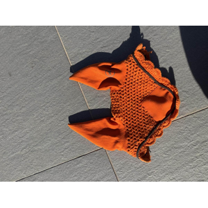 Bonnet orange poney