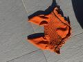 Bonnet orange poney