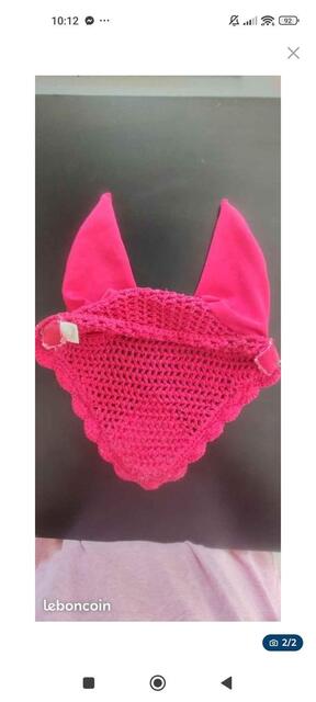 Bonnet anti mouche poney Rose Equitheme