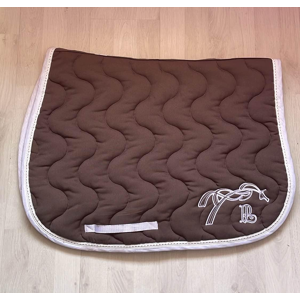 Tapis Pénélope taupe et blanc