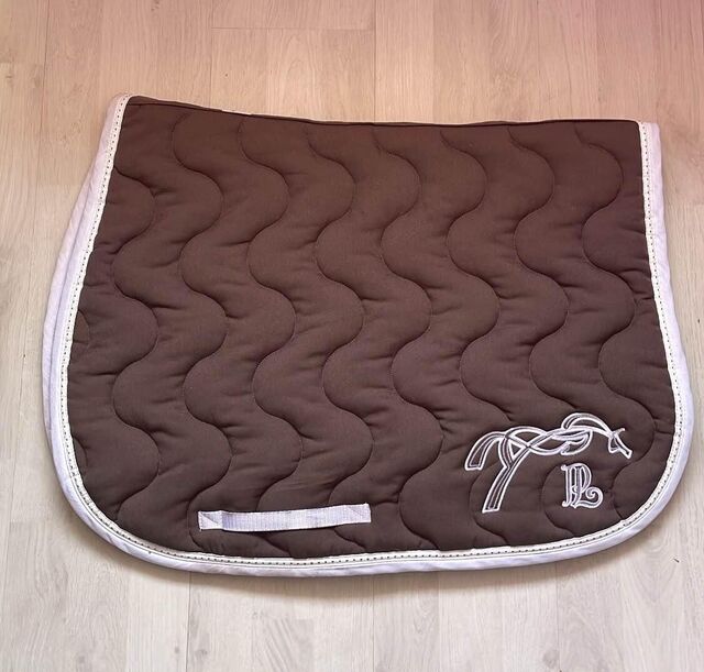 Tapis Pénélope taupe et blanc