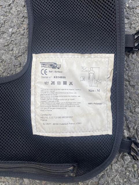 Airbag équitation privilège équitation (elite) taille M+ 3 cartouches