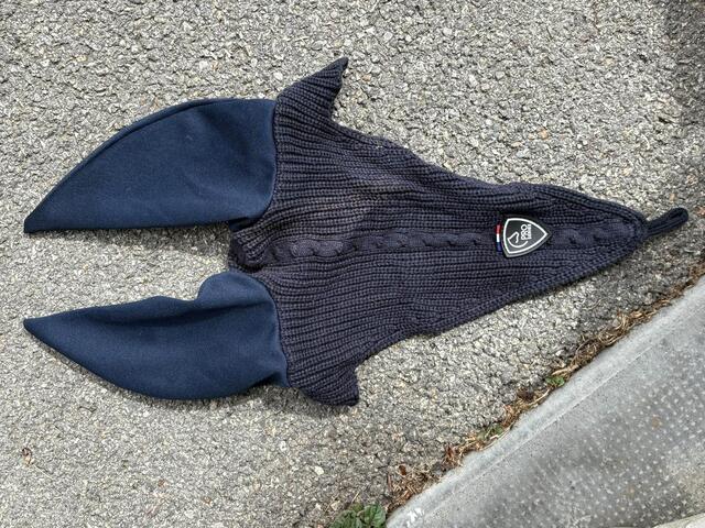 Bonnet long bleu marine