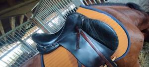 Selle baudet cuir noir