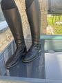 Bottes en cuir noir