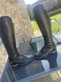 Bottes en cuir noir