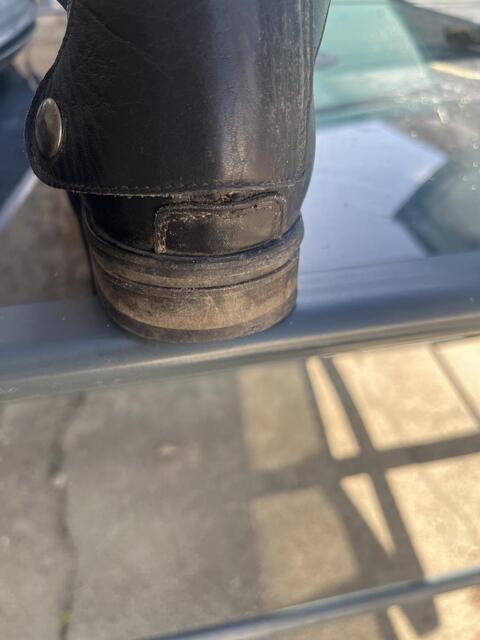 Bottes en cuir noir
