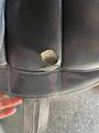 Selle de dressage monoquartier noire 16,5