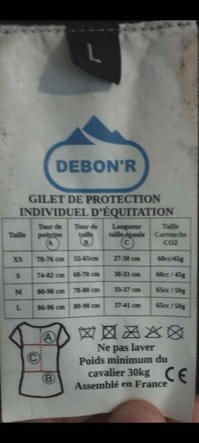 gilet airbag debon'r