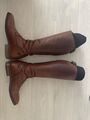 Bottes d'équitation Hathor Bottier sur mesure, cognac, verni noir, de 2021, en superbe état général