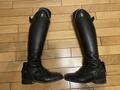 Bottes d'équitation Hathor Bottier sur mesure, personnalisées vernis noir/argent, de Janvier 2021, en très bon état