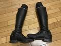 Bottes d'équitation Hathor Bottier sur mesure, personnalisées vernis noir/argent, de Janvier 2021, en très bon état