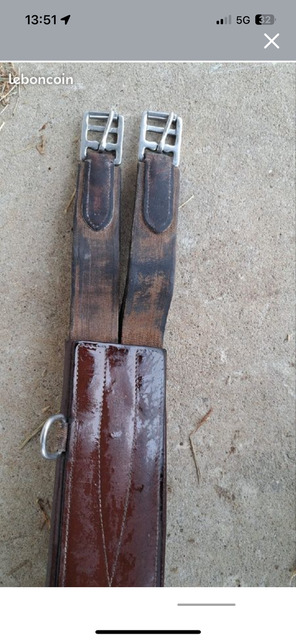 Sangle bavette marron