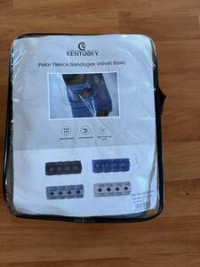 Bandes de polo Velvet Kentucky neuves grises
