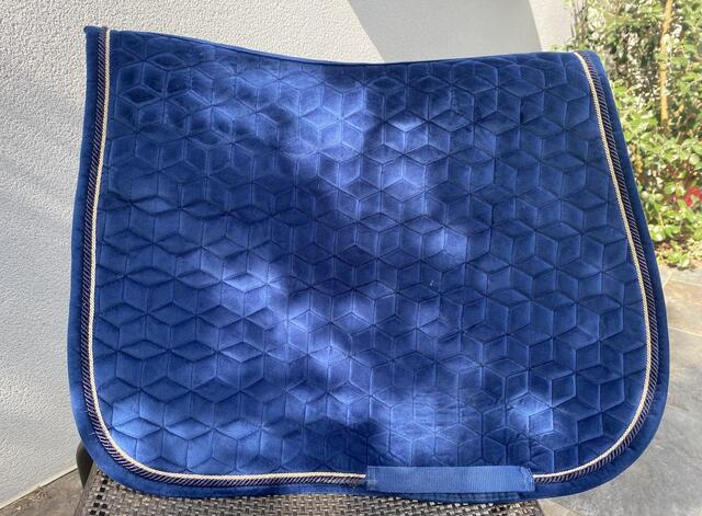 Tapis mixte velvet bleu marine