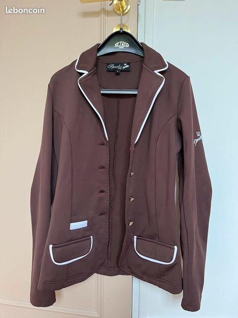 Veste de concours équitation marron Spooks