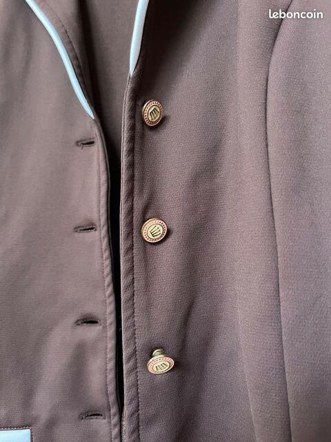 Veste de concours équitation marron Spooks