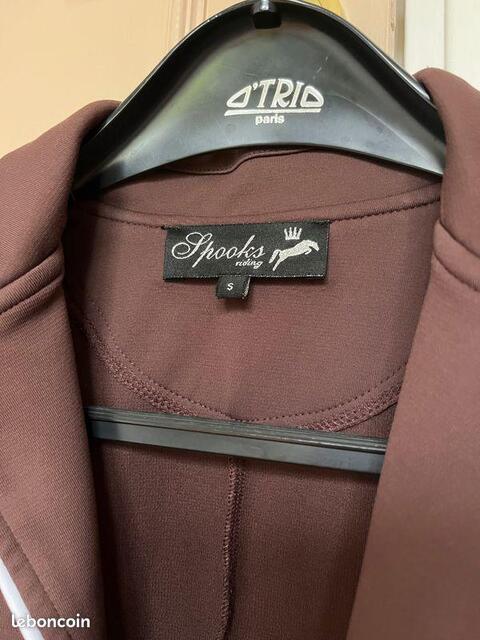 Veste de concours équitation marron Spooks