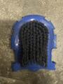 gant brosse massant pansage bleu