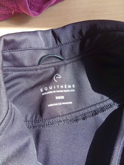 veste de concours noir doré equiteme