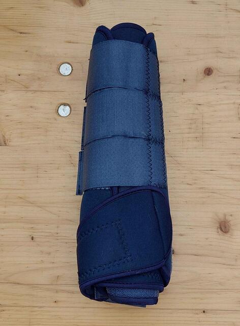 guêtres fermées bleues