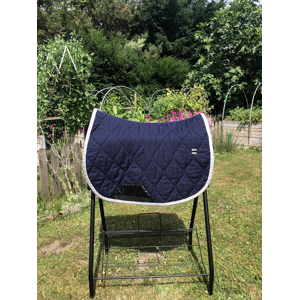 Tapis GEM bleu marine et argenté