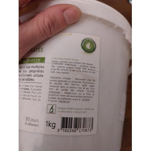 Curcuma ESC plante pure déshydratée complément alimentaire cheval
