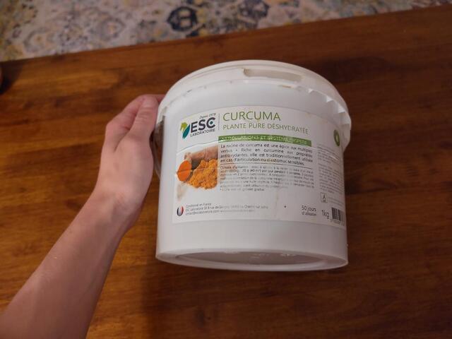 Curcuma ESC plante pure déshydratée complément alimentaire cheval