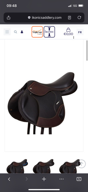 selle ikonic sanglage bas marron