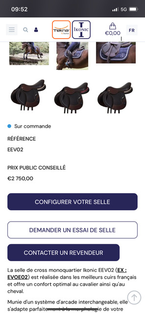 selle ikonic sanglage bas marron
