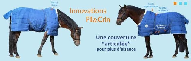 ** Unique** Couverture Fil&Crin taille 135