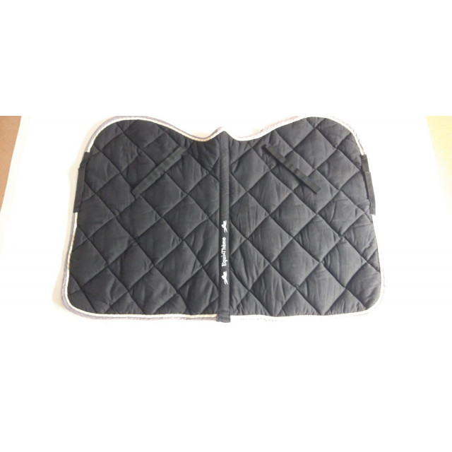 Tapis Equithème noir avec torsade tricolore