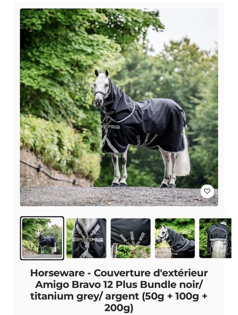 Couverture imperméable Horseware 1200D 50g + liners
