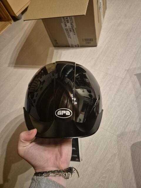 Casque GPA Easy Speed Air Black shiny, taille 58