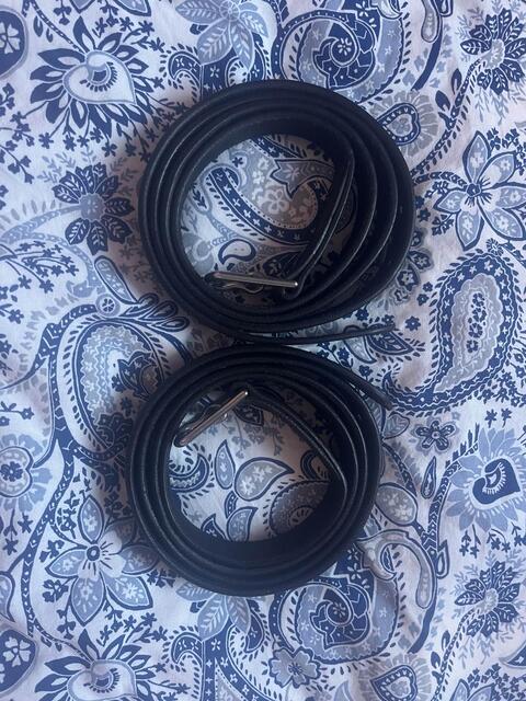 étrivières noires 145 cm