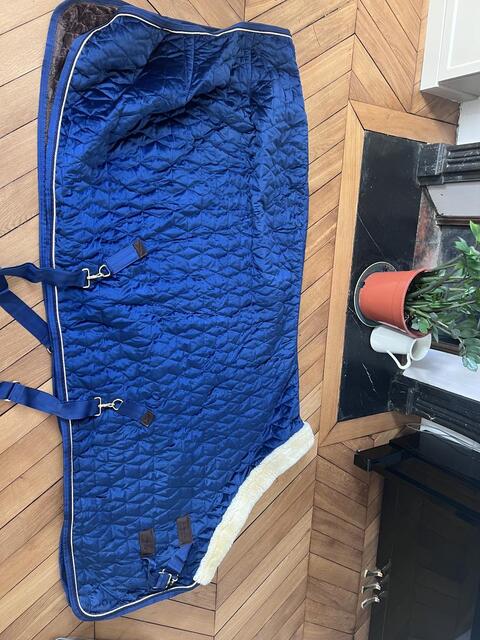 Couverture velvet Kentucky bleue