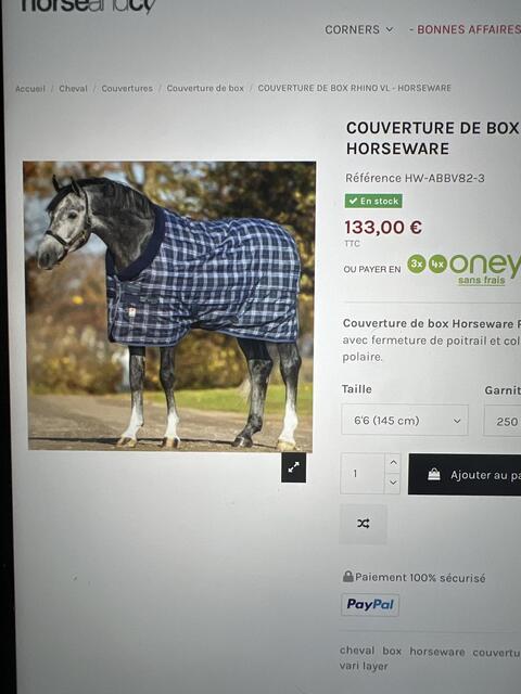 Couverture Rambo Horseware