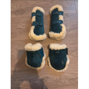 Guêtres + protèges-boulets KENTUCKY – Vert sapin taille S
