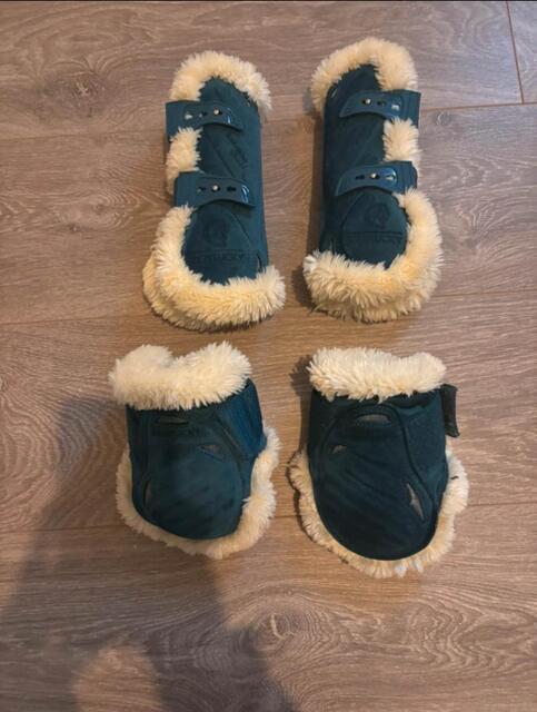Guêtres + protèges-boulets KENTUCKY – Vert sapin taille S