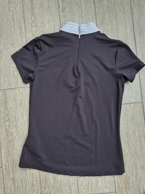 Polo concours Equitheme, noir, taille S