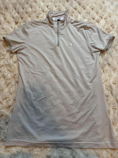 Polo de concours HKM blanc