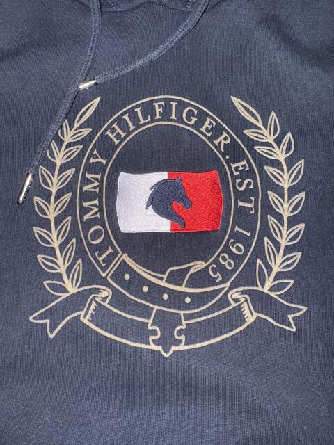 Sweat à capuche TOMMY HILFIGER bleu marine
