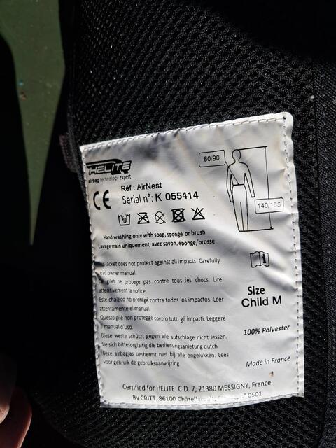 Gilet air bag