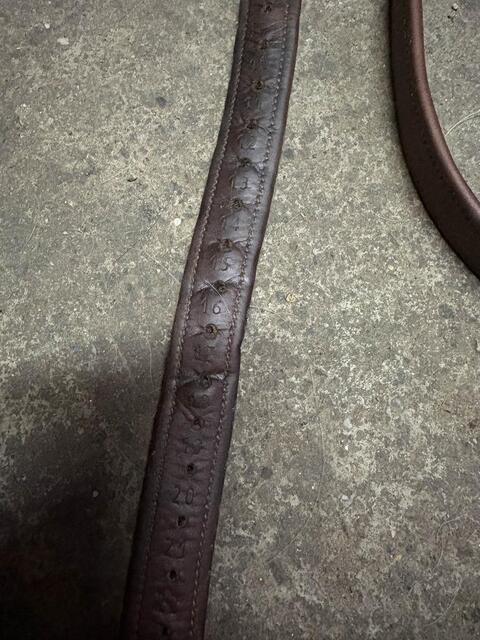 Étrivières Bruno Delgrange en cuir havane 135cm