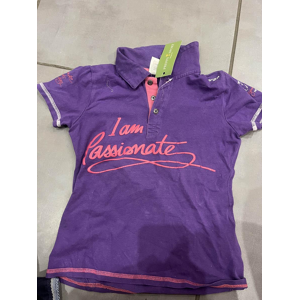 polo violet enfants