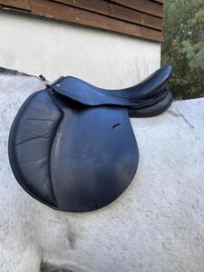 selle fouganza 17,5 cuir noir