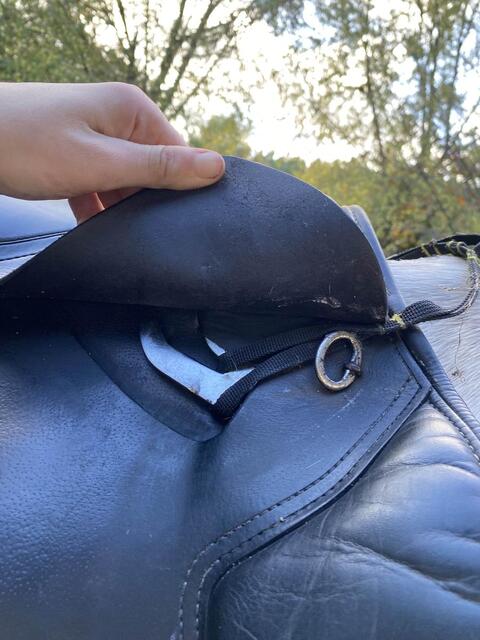 selle fouganza 17,5 cuir noir
