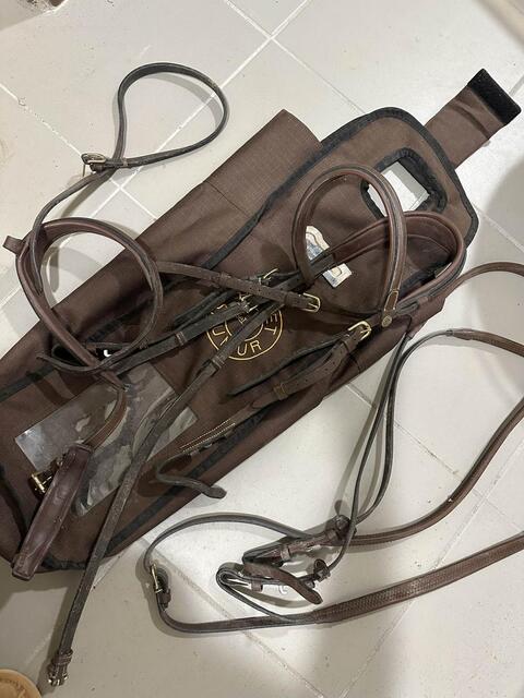 filet en cuir marron