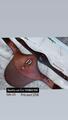 bavette en cuir marron